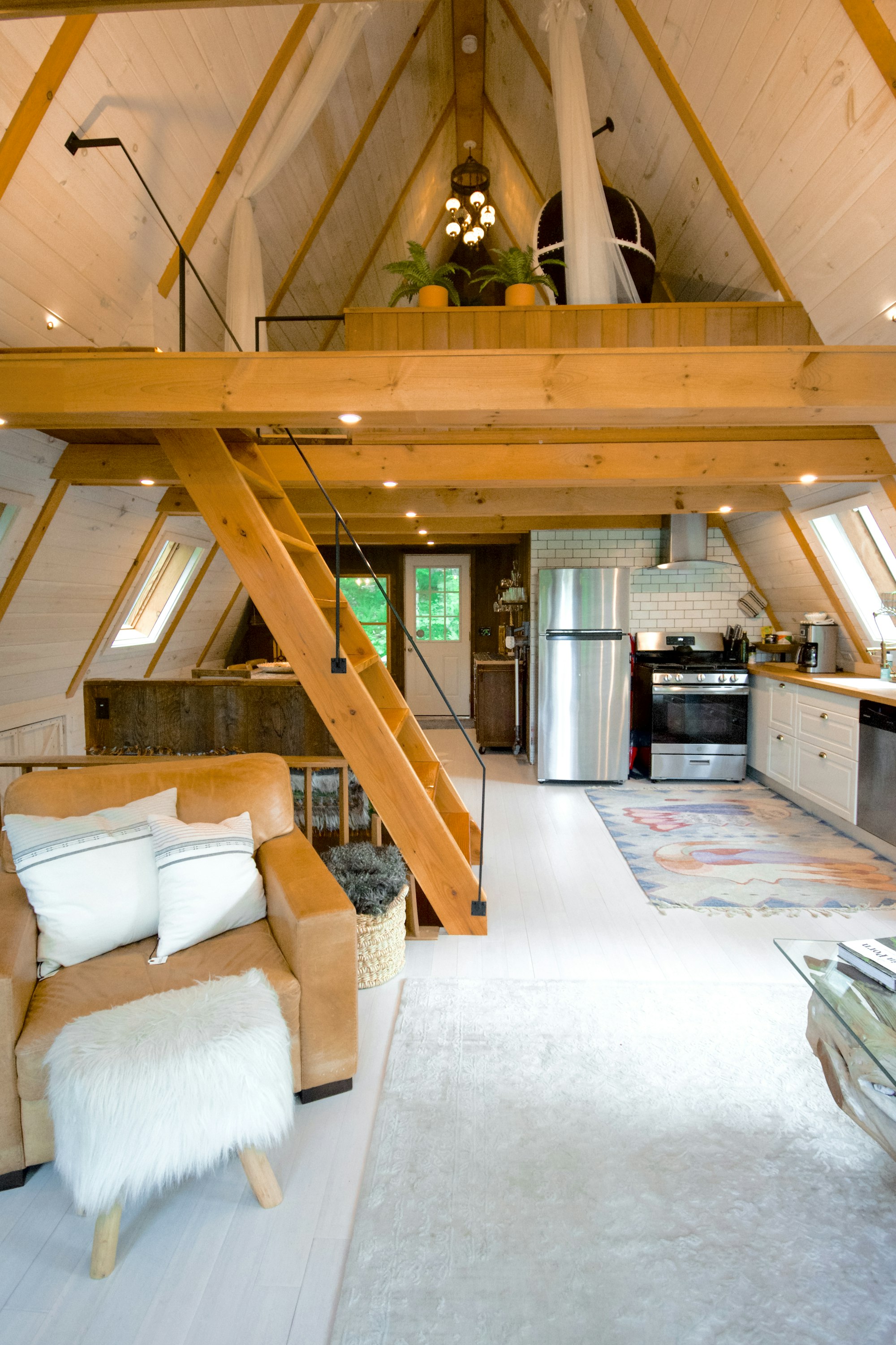 Timber loft interior